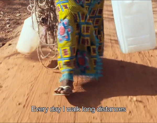 Still from Water for Africa's award-winning Marathon Walker film